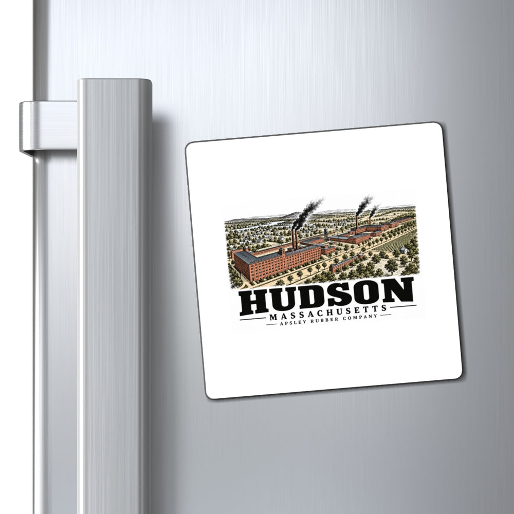 Illustrated Apsley Rubber Company in Hudson on square magnet