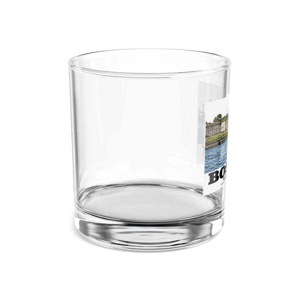 Castle Island, includes Fishing Pier 10 oz Rocks Glass - Boston Harbor