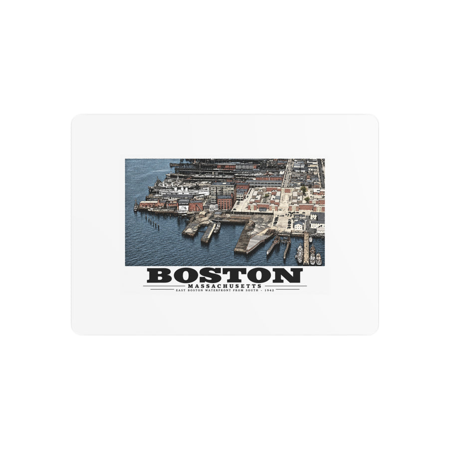 Maritime Coal Co., East Boston, MA -from South 1000 ft. 7 × 5 in Horizontal Metal Wall Art - Boston Harbor