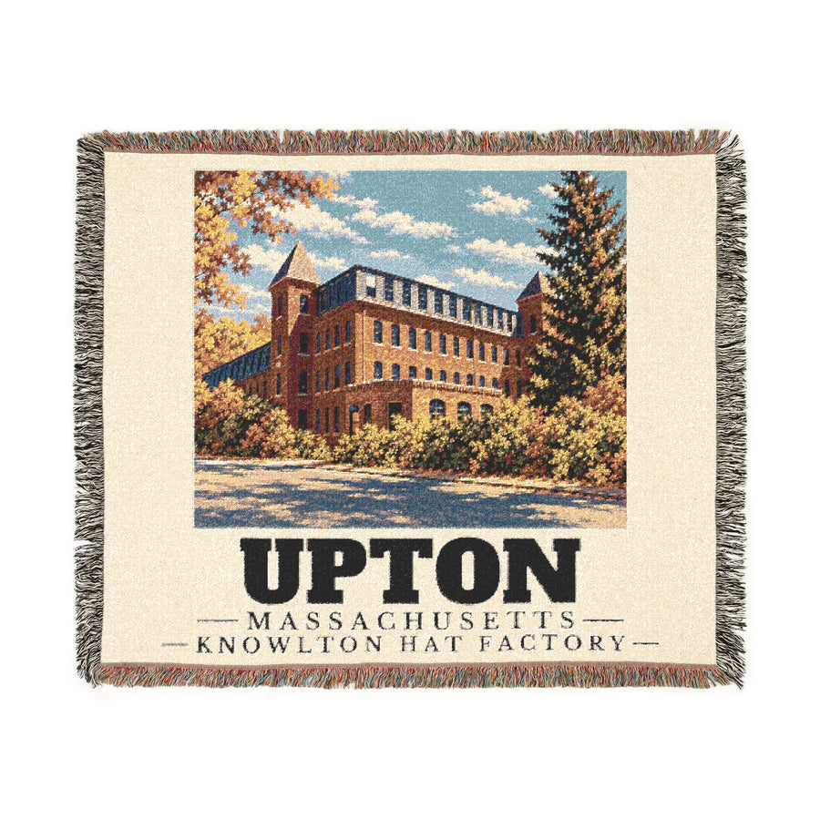 Knowlton Hat Factory — Upton, Massachusetts Woven Blanket
