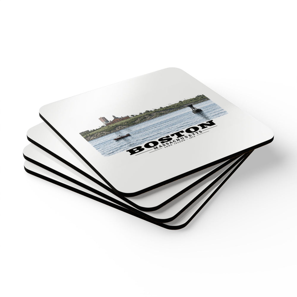 Long Island Cork Back Coaster Set - Boston Harbor