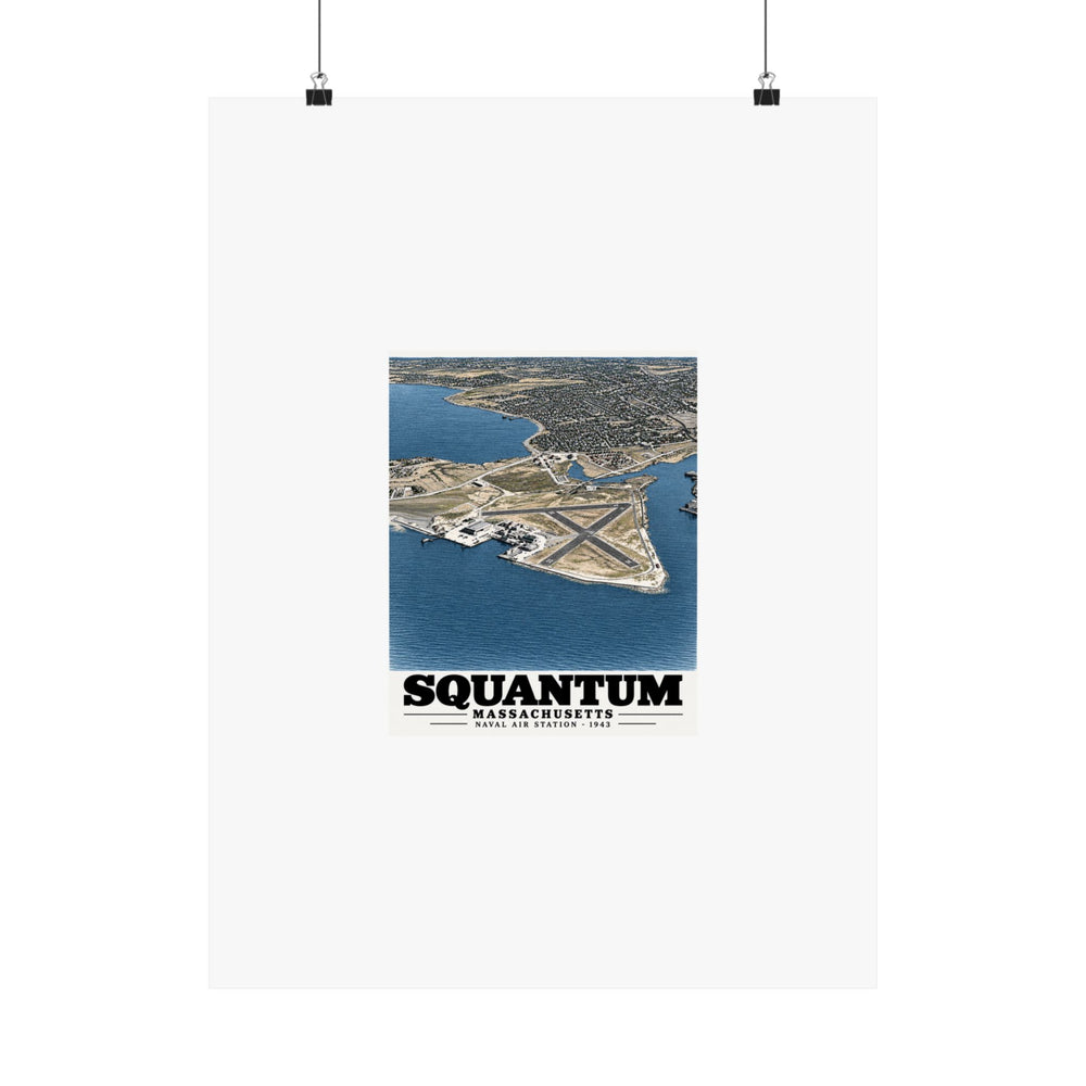 U.S. Naval Air Station, Squantum, MA Matte Heritage Poster — 11 × 14 and 18 × 24 in - Boston Harbor