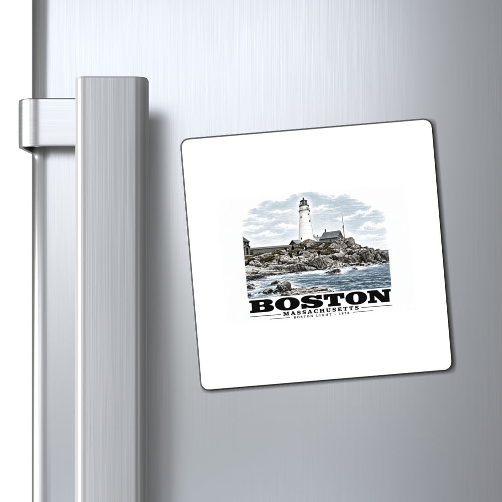 Boston Light, Boston Harbor, Mass. 4 in Magnet - Boston Harbor