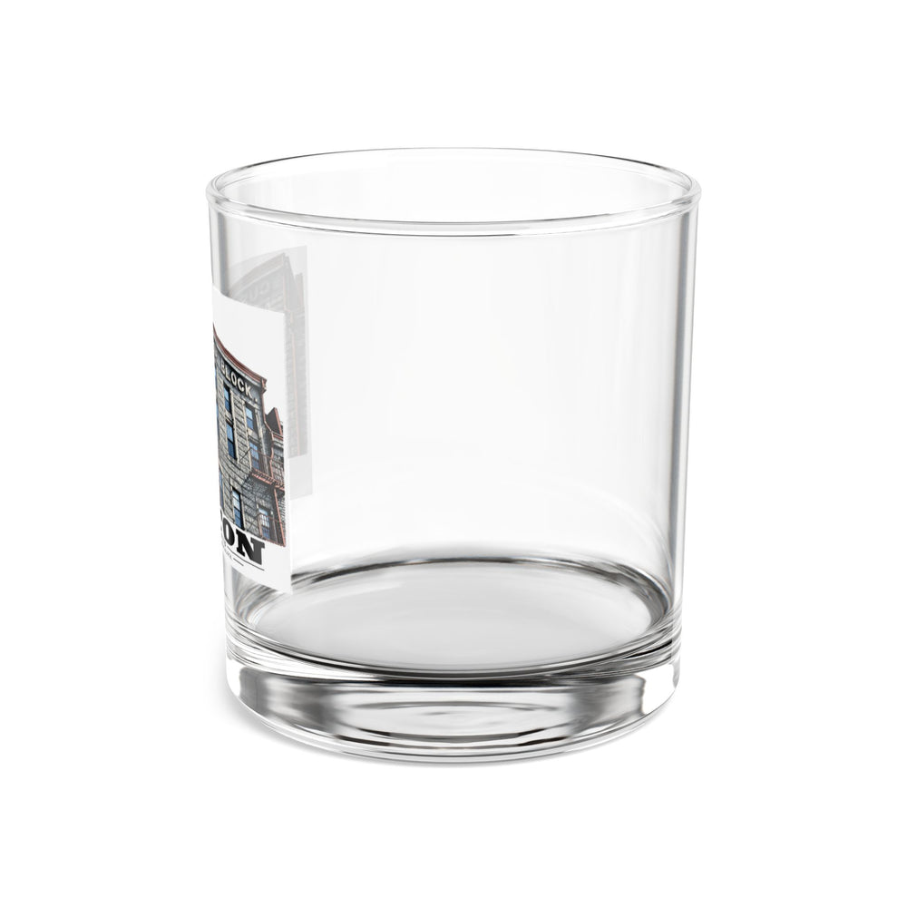 Long Wharf Custom House Block 10 oz Rocks Glass - Boston Harbor