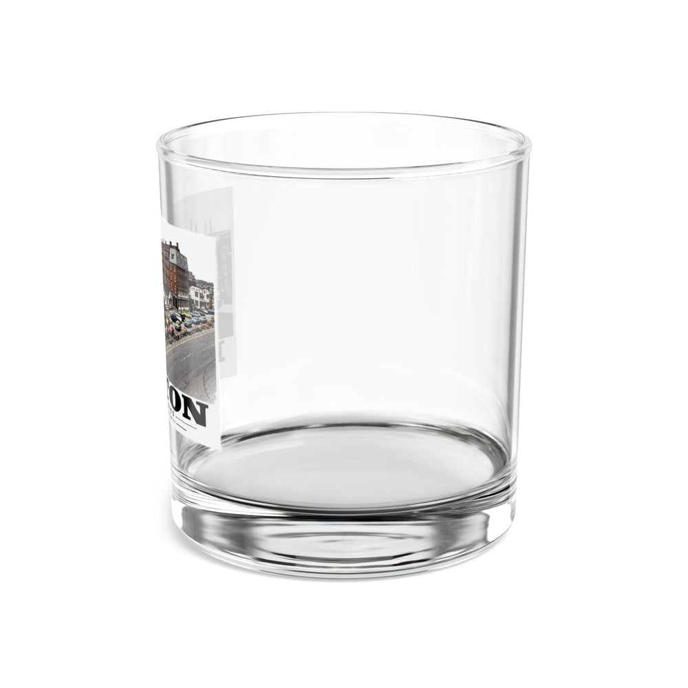 Marina between Lewis and Commercial Wharf 10 oz Rocks Glass - Boston Harbor