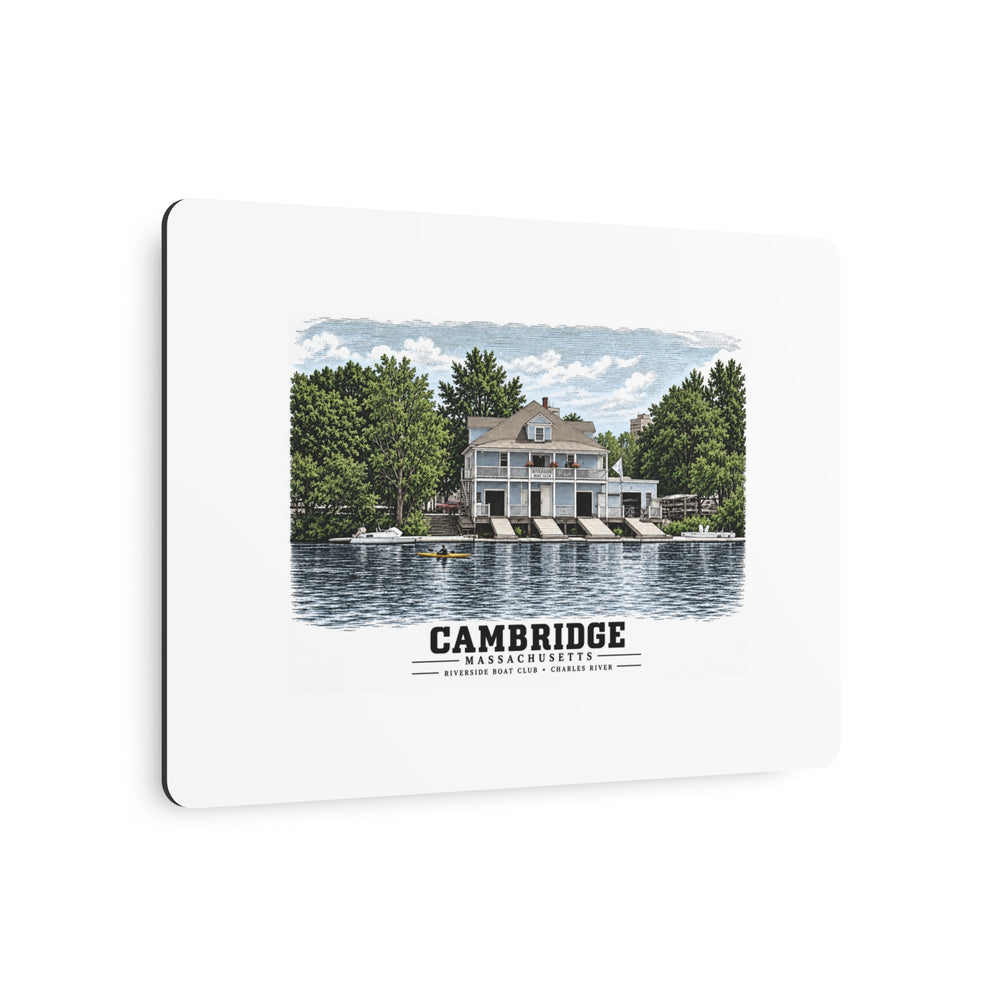 Riverside Boat Club, 769 Memorial Drive 7 × 5 in Horizontal Metal Wall Art - Charles River