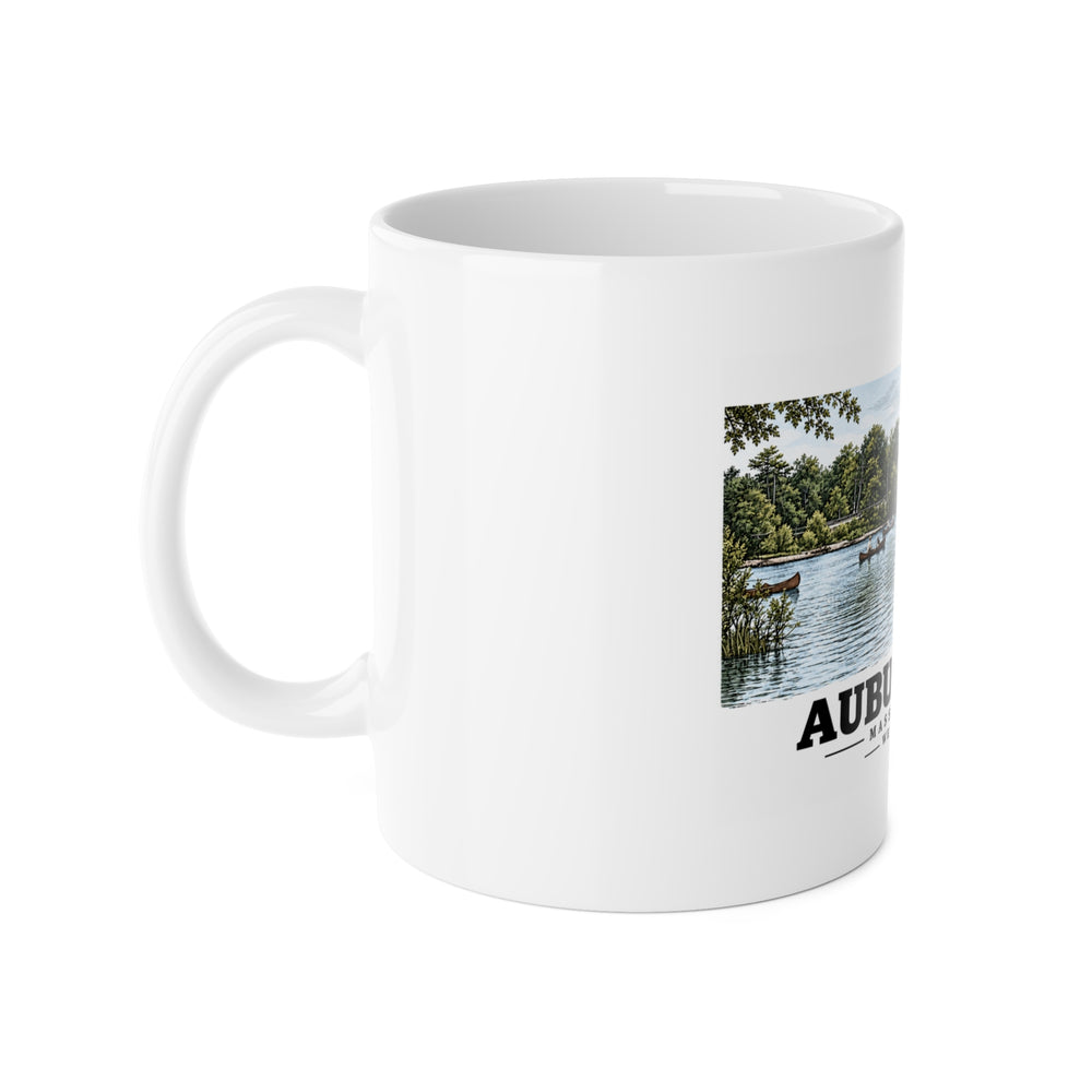 Weston Bridge, Auburndale, Mass. 11 oz White Ceramic Mug - Charles River