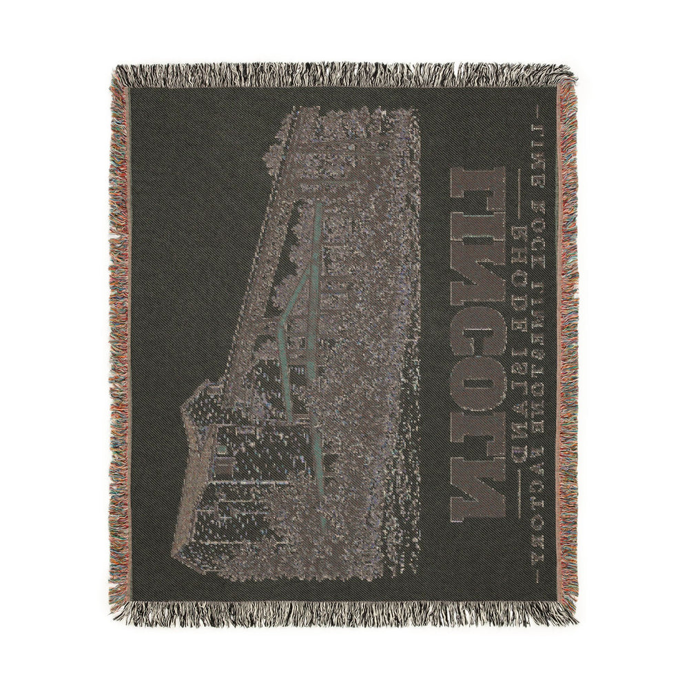 Lime Rock Limestone Factory — Lincoln, Rhode Island woven blanket, product view 4