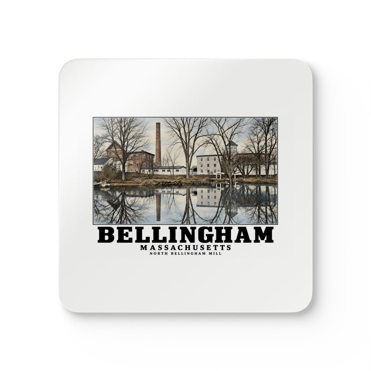 The North Bellingham Mill, plate following printed page 144 Cork Back Coaster Set - Charles River