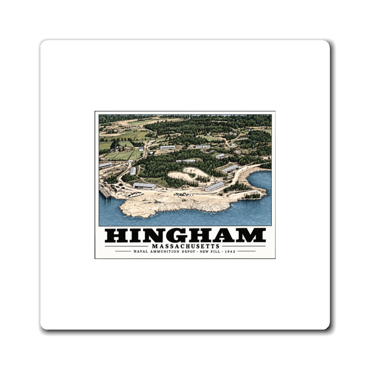 Construction progress New fill USNAD, Hingham, MA 4 in Magnet - Boston Harbor