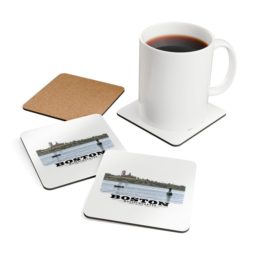 Long Island Cork Back Coaster Set - Boston Harbor