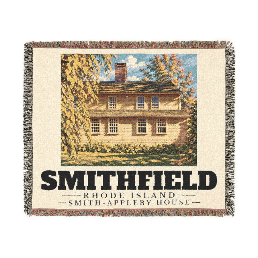 Smith-Appleby House — Smithfield, Rhode Island Woven Blanket