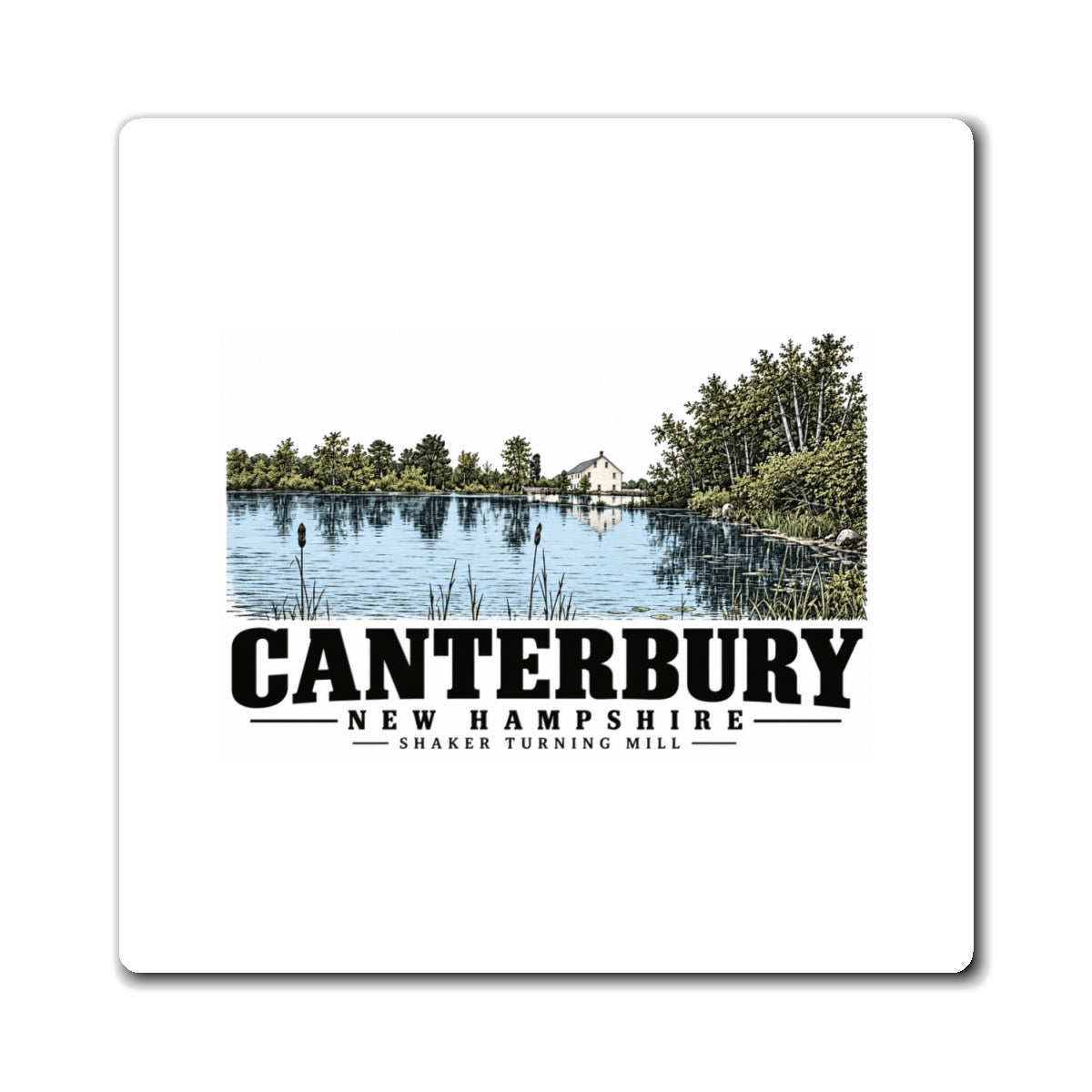 Canterbury Shaker turning mill and pond 4 in Magnet - Merrimack Valley Goods