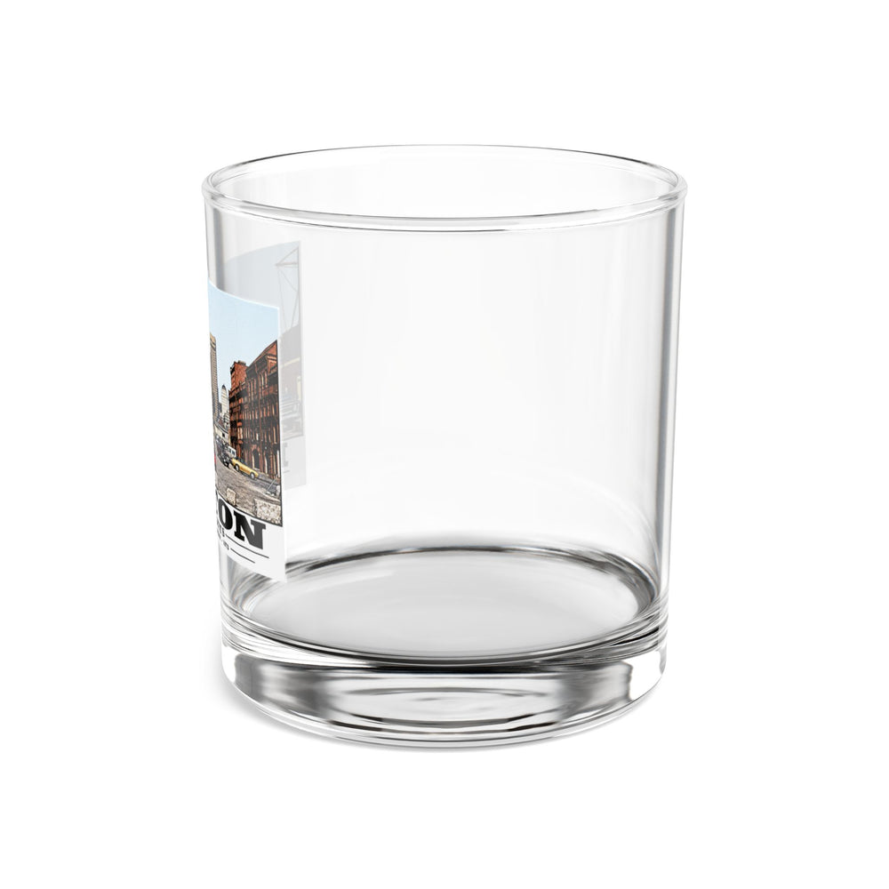 From end of Long Wharf 10 oz Rocks Glass - Boston Harbor
