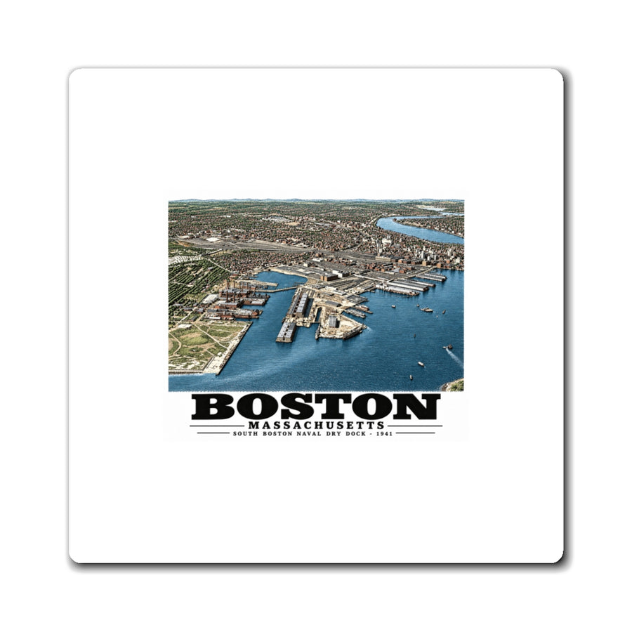 Navy Yard Annex, So. Boston, MA from East, 3000 feet 4 in Magnet - Boston Harbor