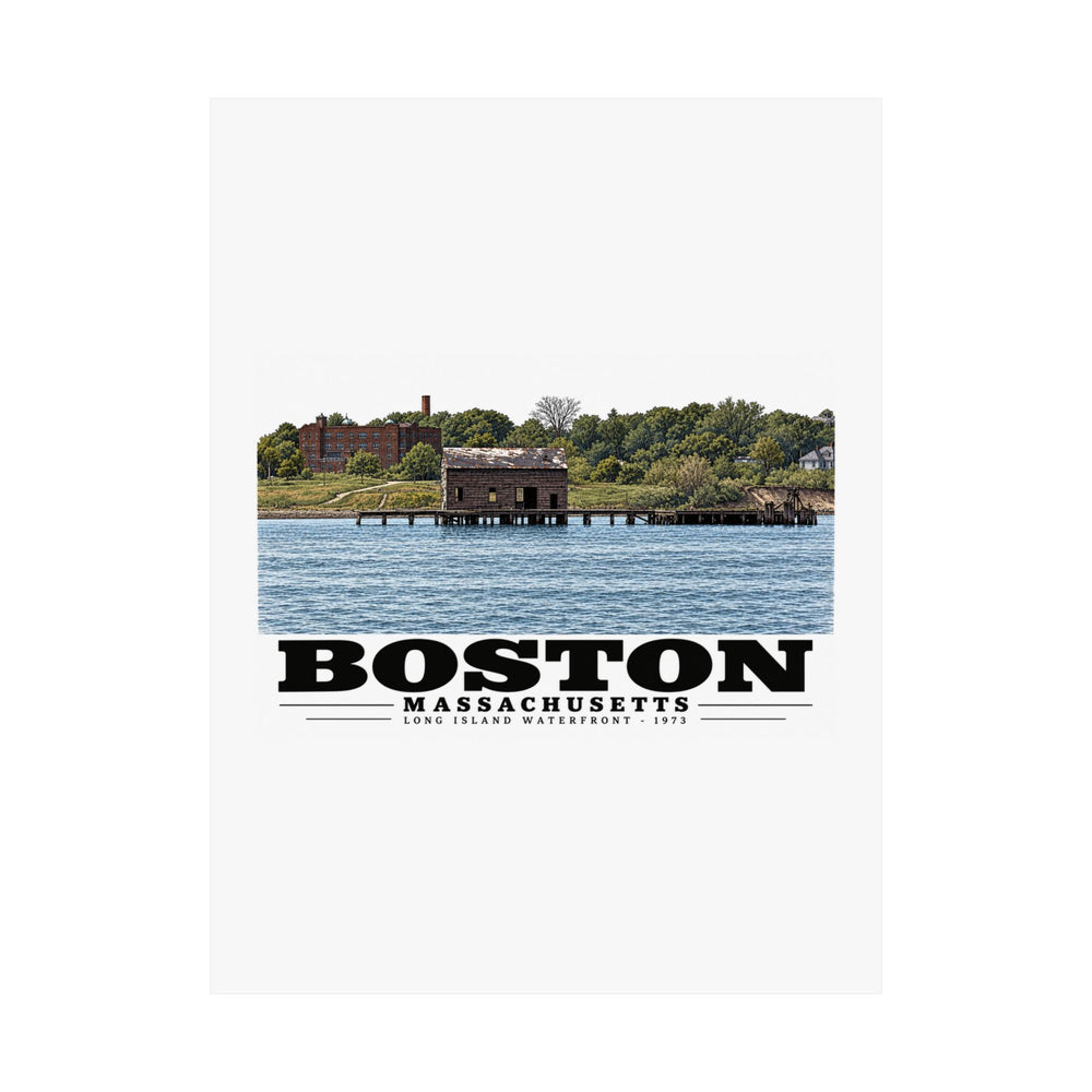 Long Island Matte Heritage Poster — 11 × 14 and 18 × 24 in - Boston Harbor