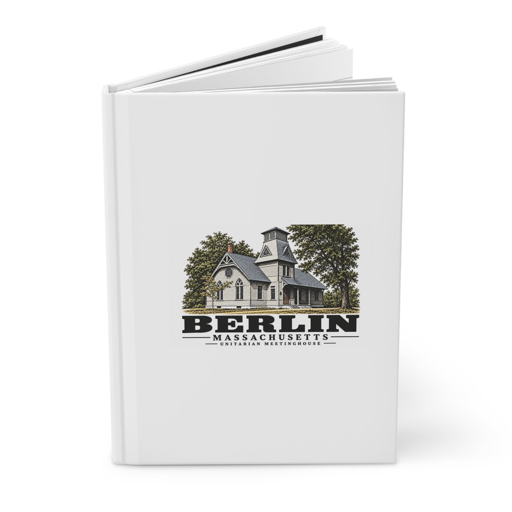Illustrated Unitarian Meetinghouse in Berlin on matte hardcover journal