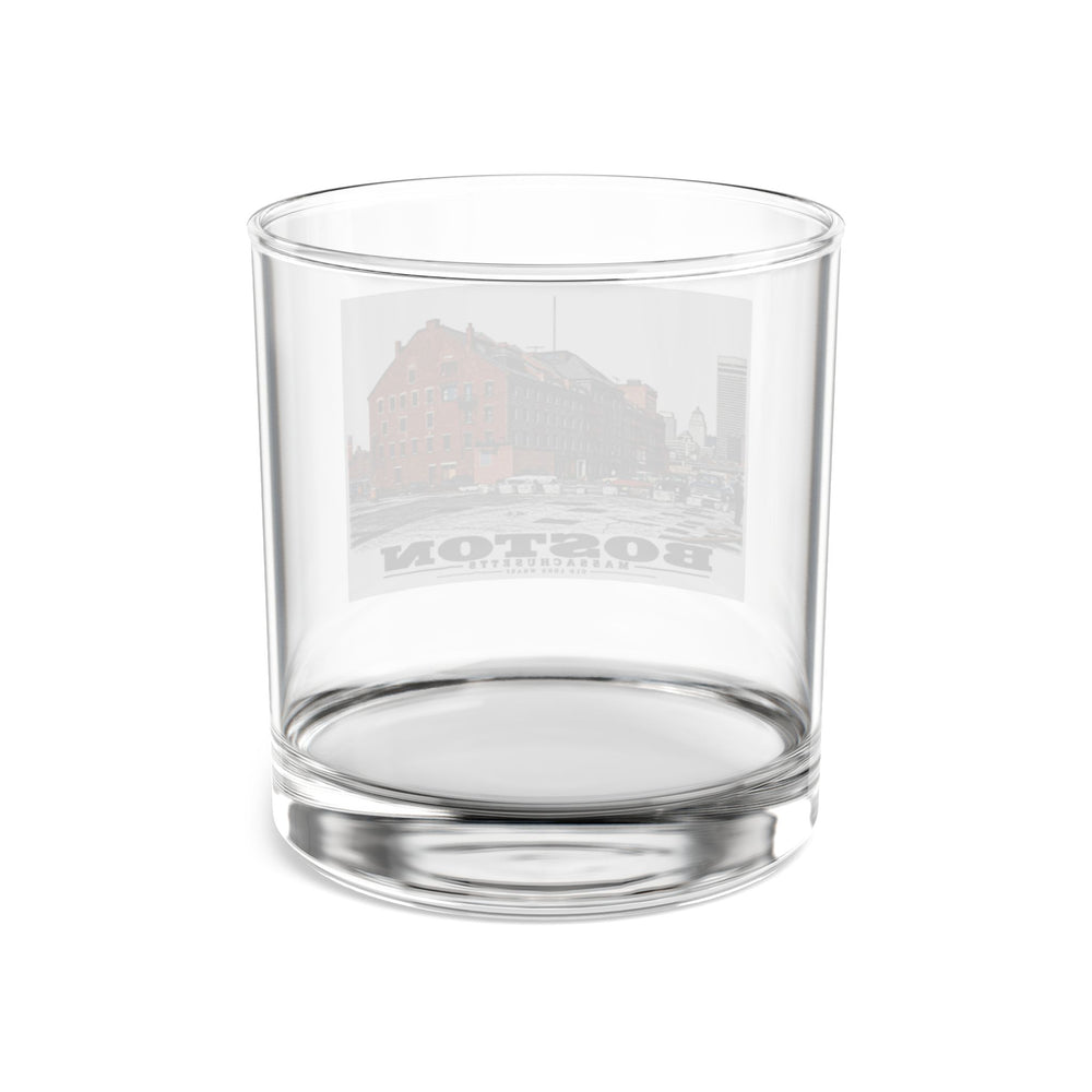 Old Long Wharf 10 oz Rocks Glass - Boston Harbor