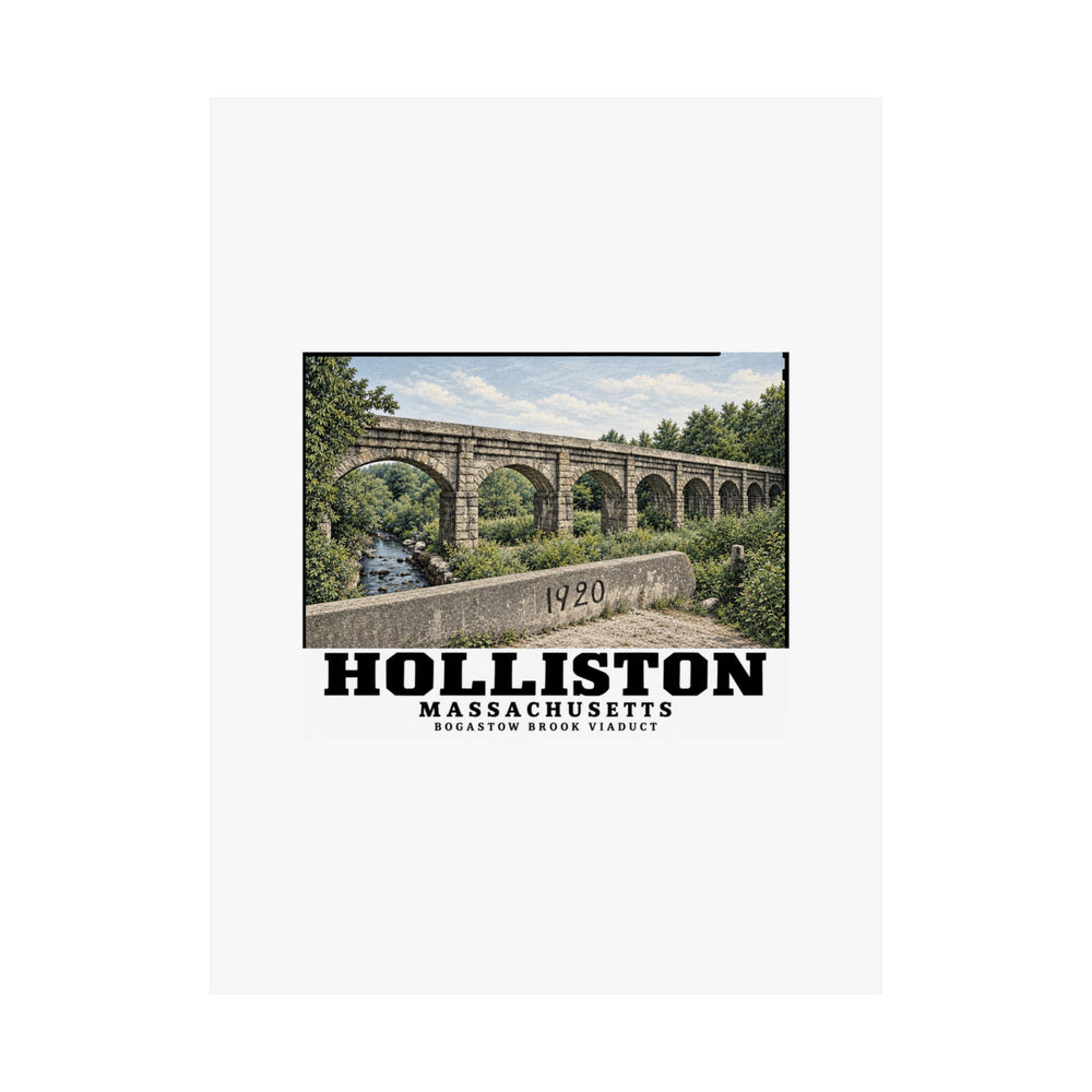 Bogastow Brook Viaduct native survey image - negative number verification required Matte Heritage Poster — 11 × 14 and 18 × 24 in - Charles River
