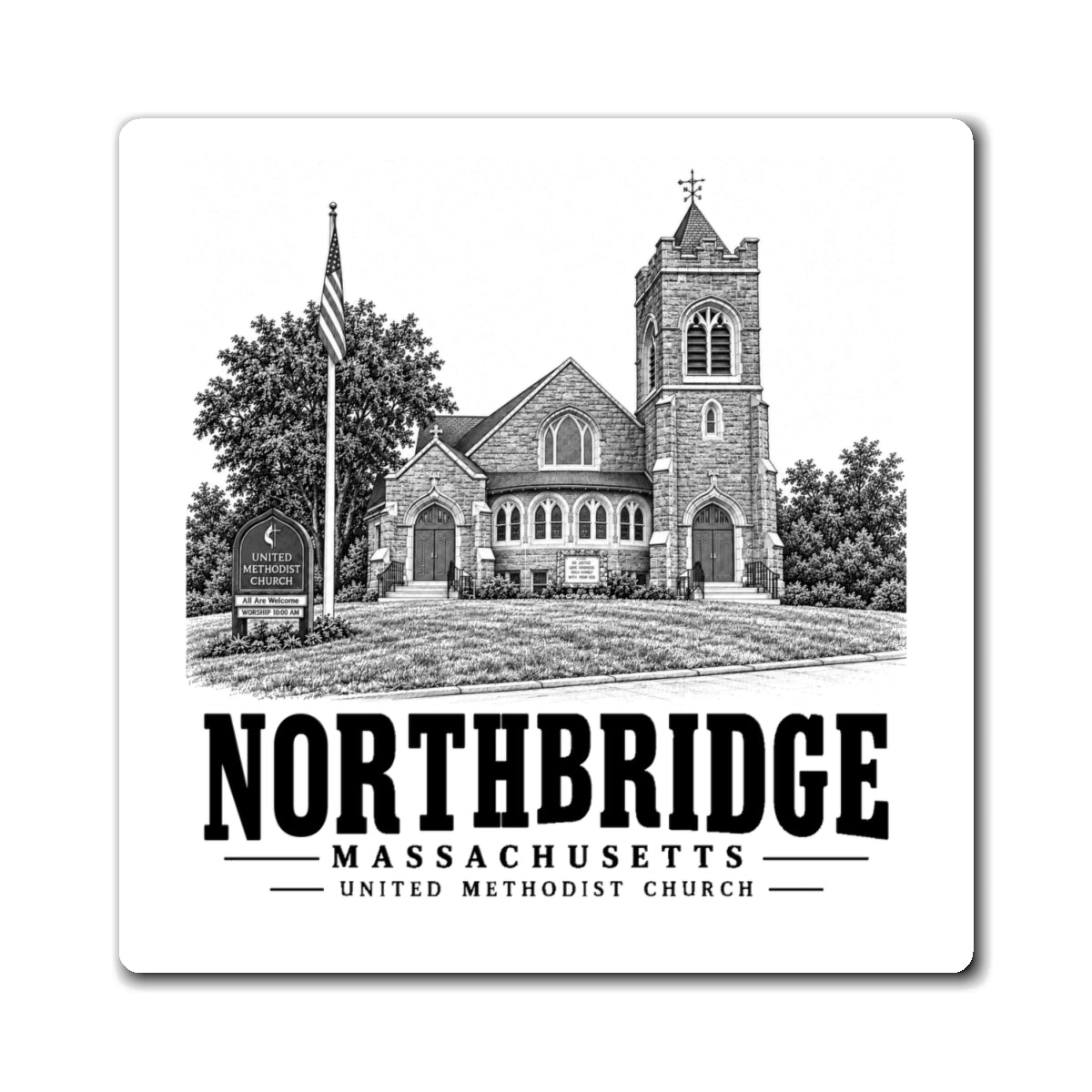 Northbridge United Methodist Church 4 in Magnet - Default - front product view