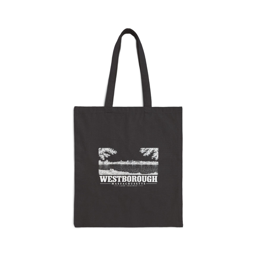 Lake Chauncy Natural + Black Heavy Canvas Tote - Assabet Valley Goods