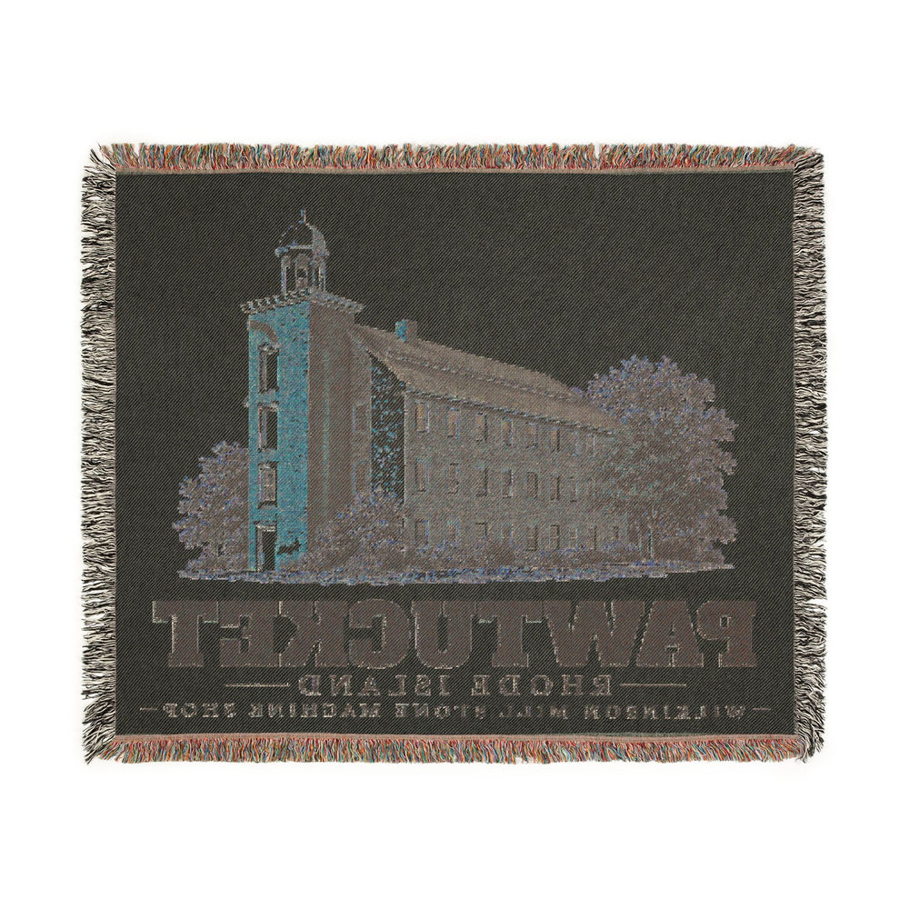 Wilkinson Mill Stone Machine Shop — Pawtucket, Rhode Island woven blanket, product view 3