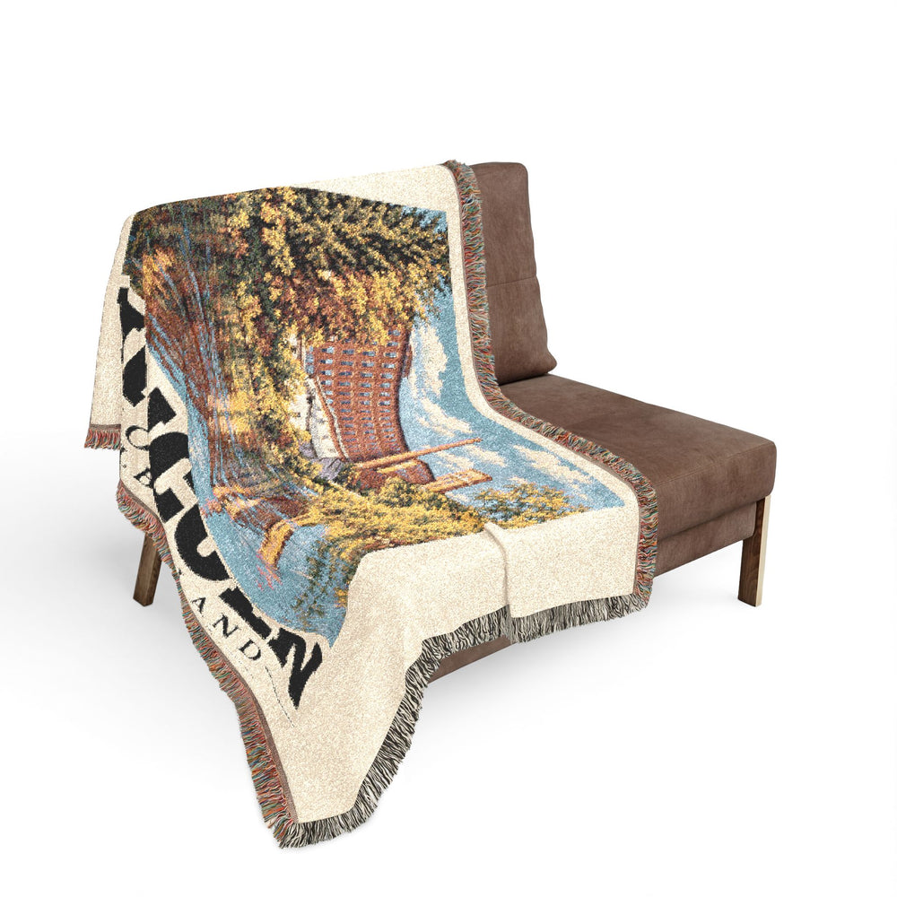 Albion Mill — Lincoln, Rhode Island Woven Blanket