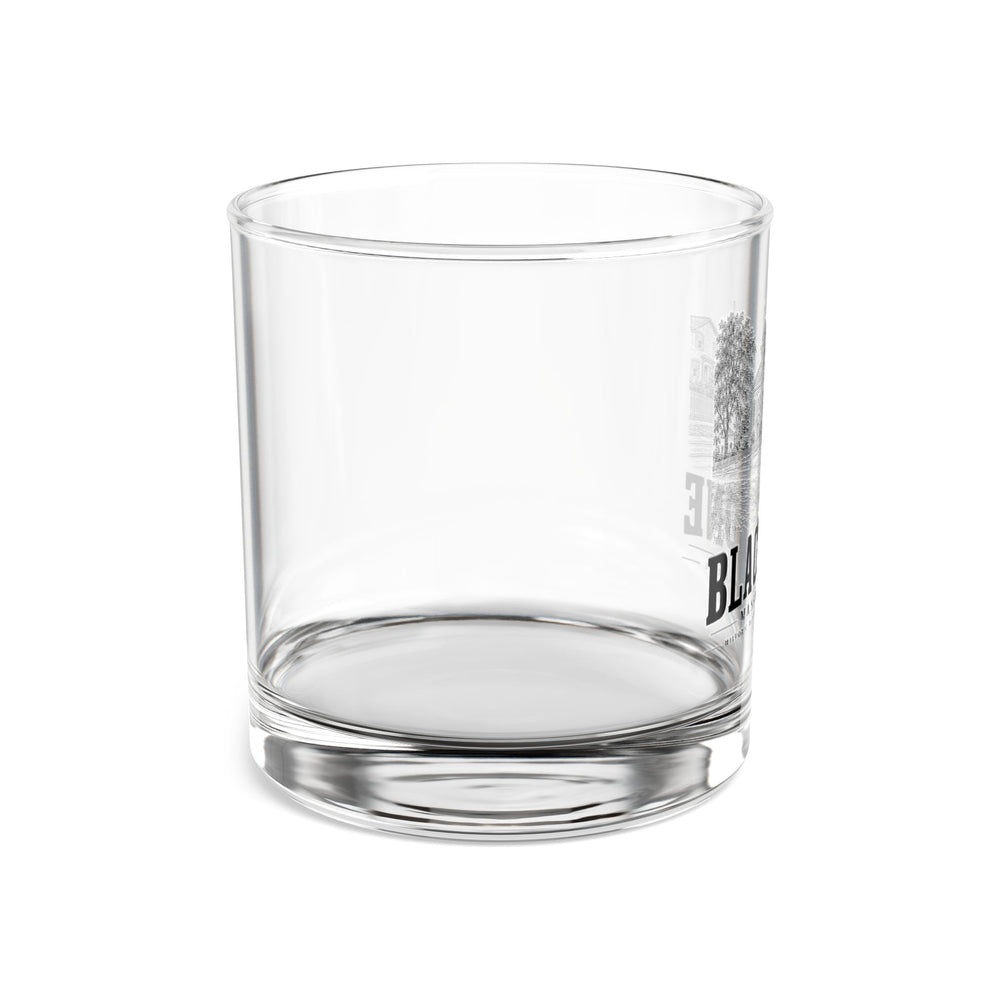 Blackstone Historic Baptist Church / Streetscape 10 oz Rocks Glass in Clear — left view