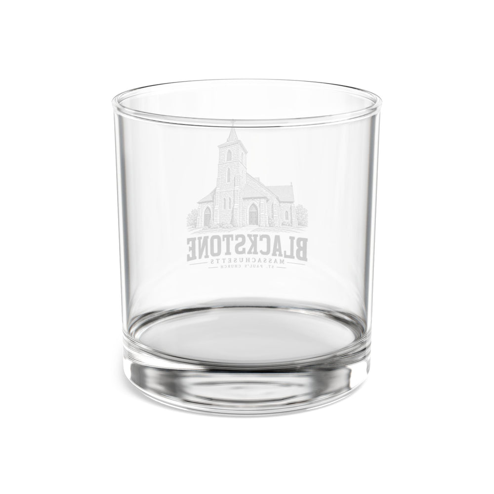 Blackstone St. Paul's Church 10 oz Rocks Glass in Clear — back view