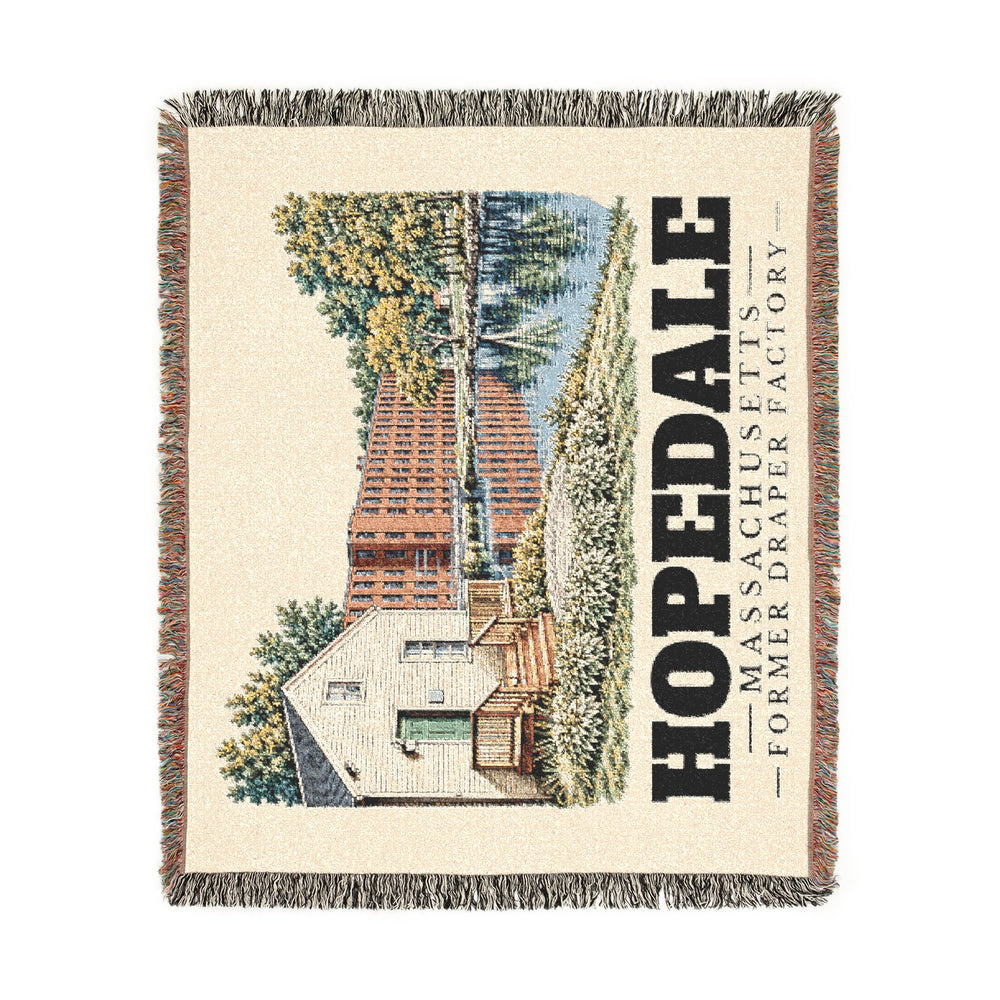 Former Draper Factory — Hopedale, Massachusetts woven blanket, product view 2