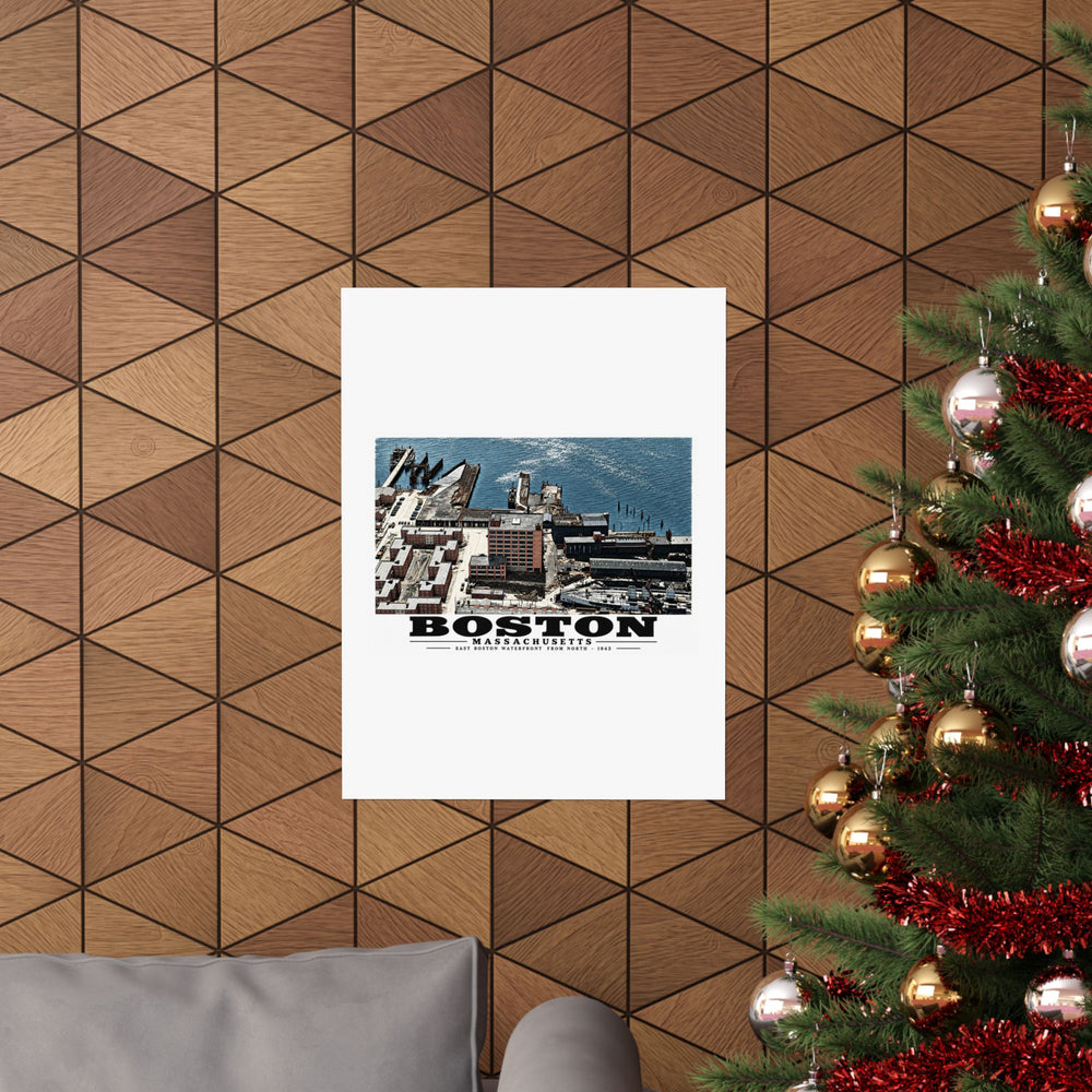 Maritime Coal Co., East Boston, MA -from North 1000 ft. Matte Heritage Poster — 11 × 14 and 18 × 24 in - Boston Harbor