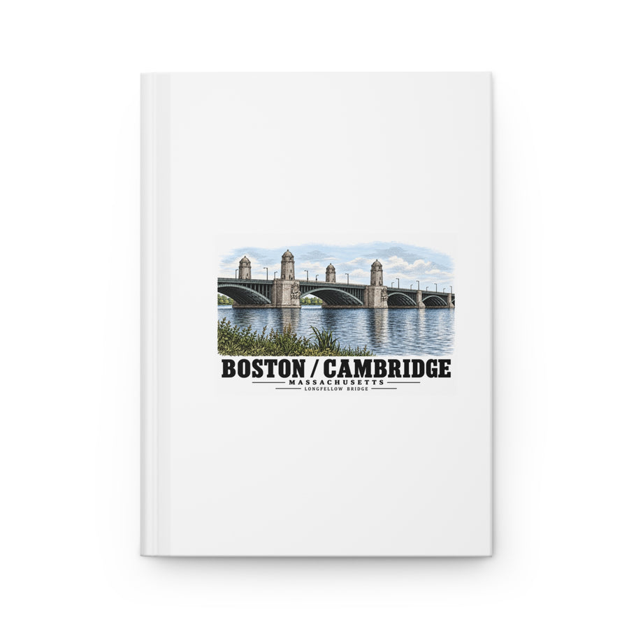 2.  View of the central span of the bridge showing the four towers marking the harbor entrance - Longfellow Bridge, Spanning Charles River at Main Street, Boston, Suffolk County, MA Matte Hardcover...