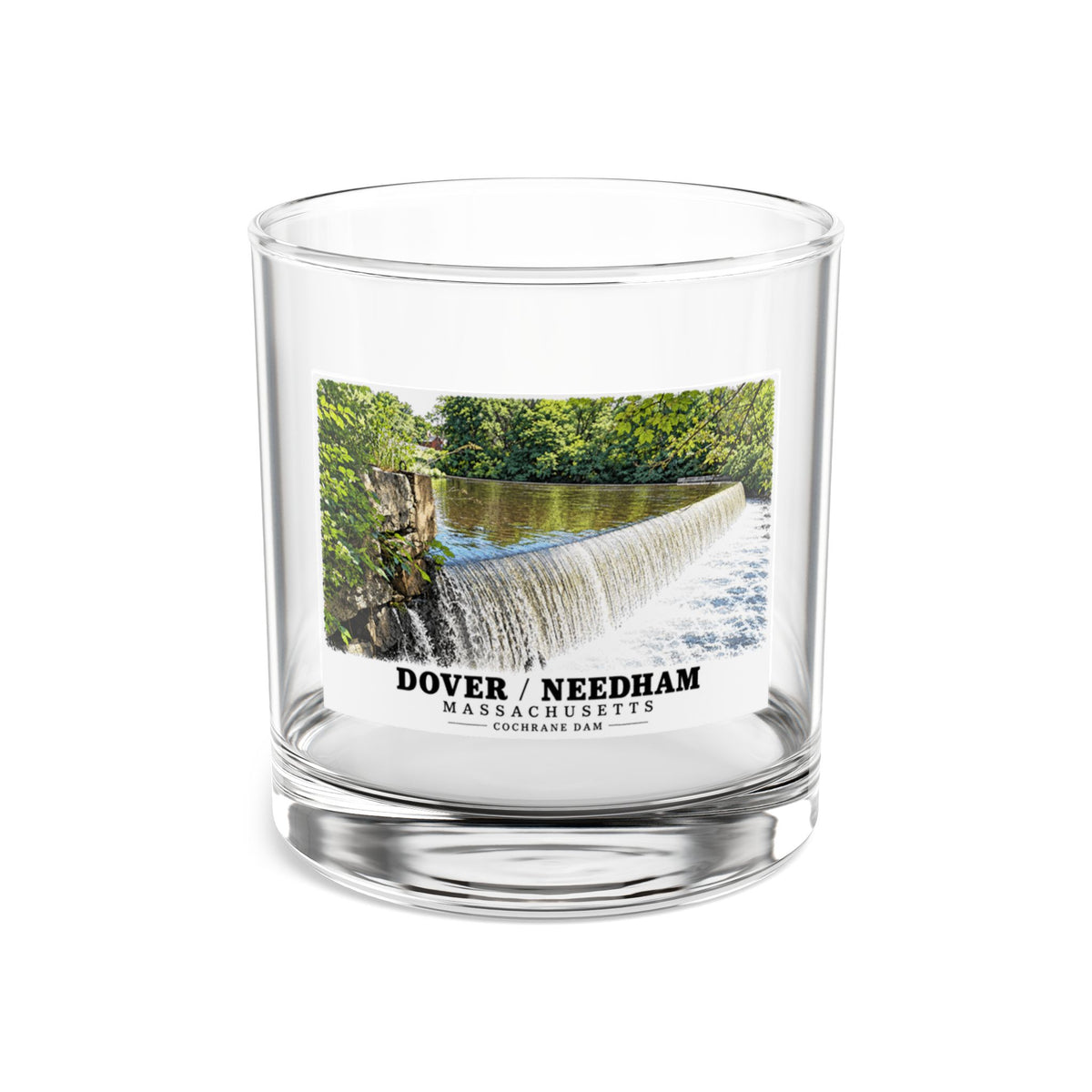 Dam on the Charles River, Dover MA.jpg 10 oz Rocks Glass - Charles River