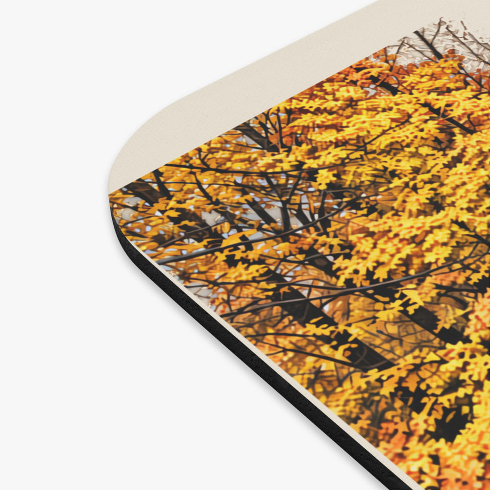 Uxbridge Tow Path mouse pad mockup showing the full illustrated print