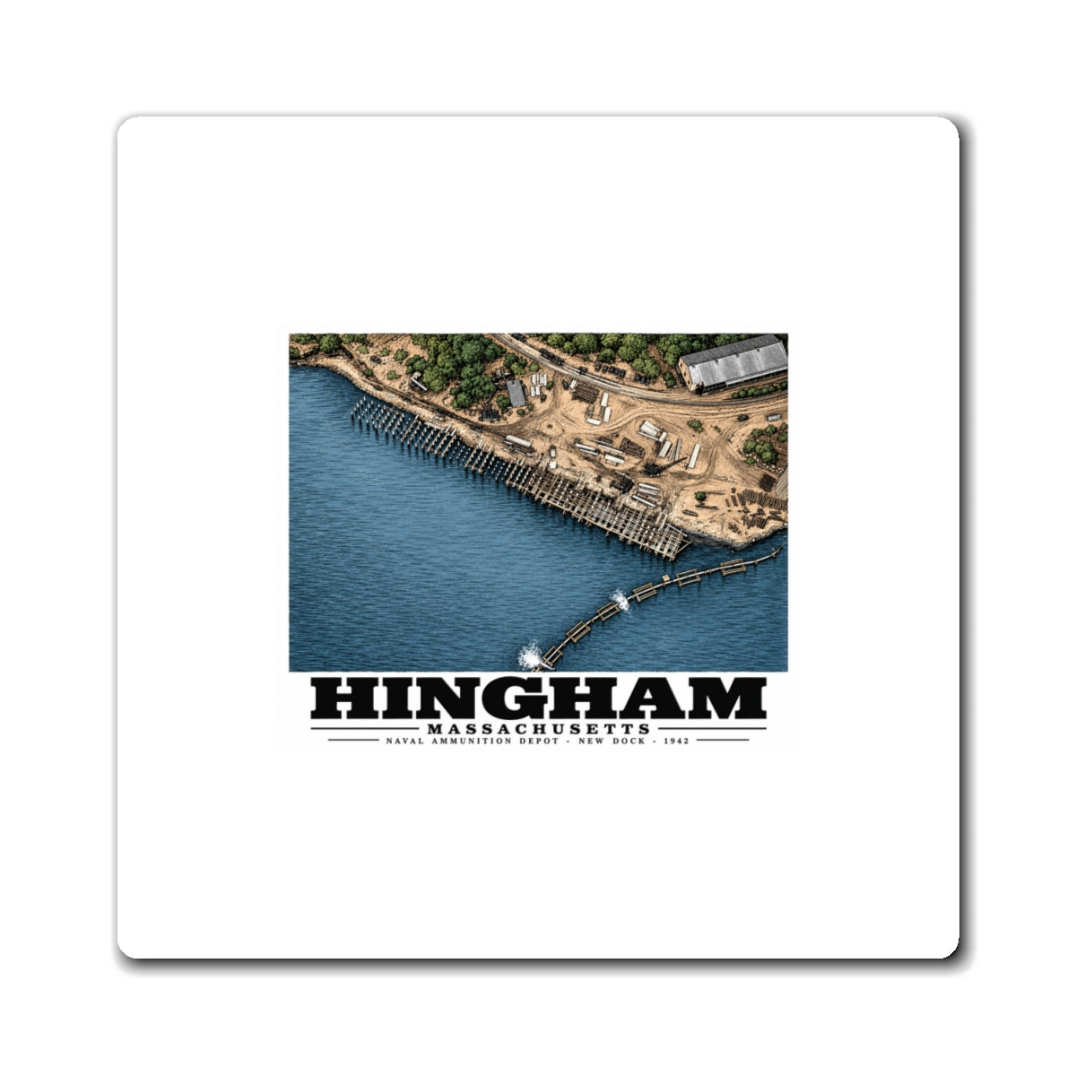 Construction of New Dock at Old USNAD Hingham, MA 4 in Magnet - Boston Harbor
