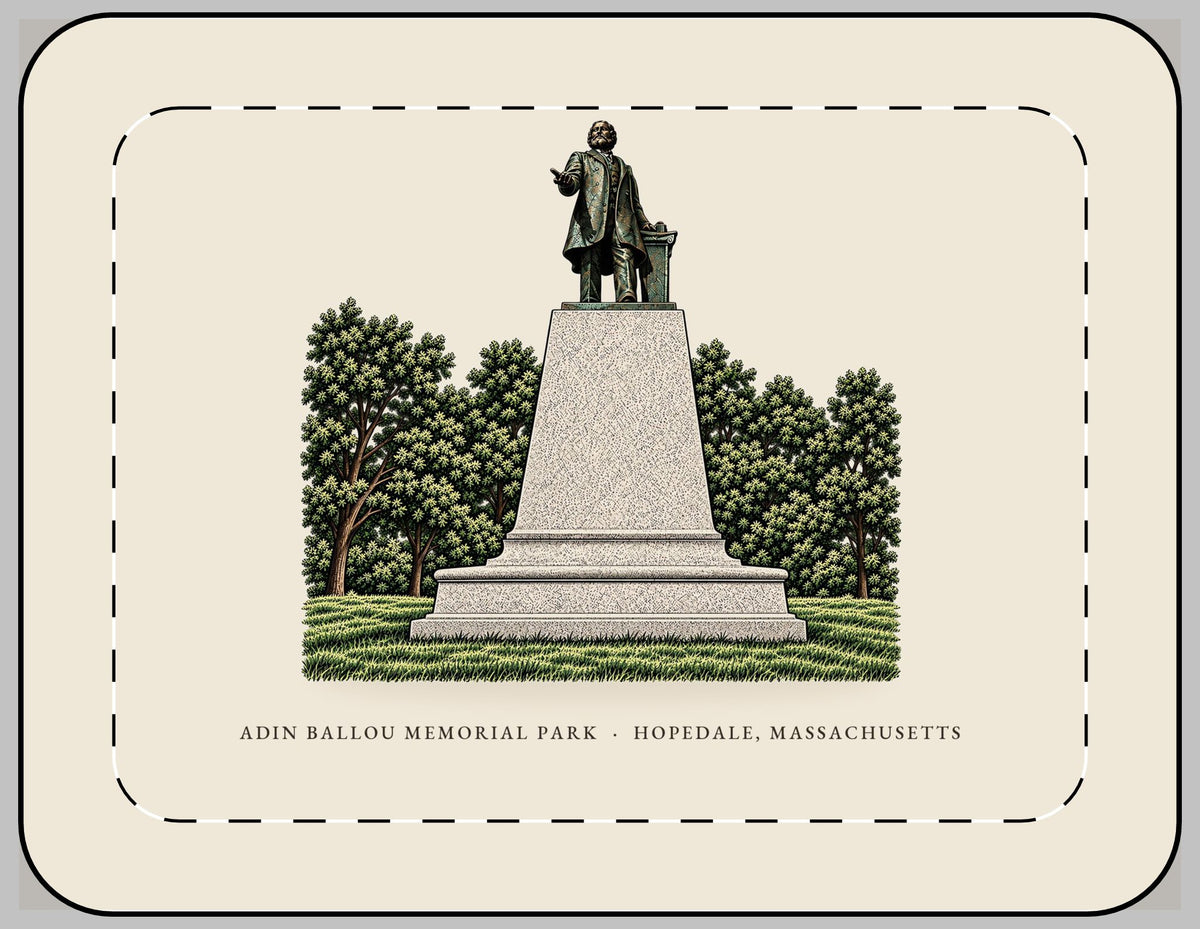 Hopedale Adin Ballou Memorial Statue and Park Laptop Sleeve