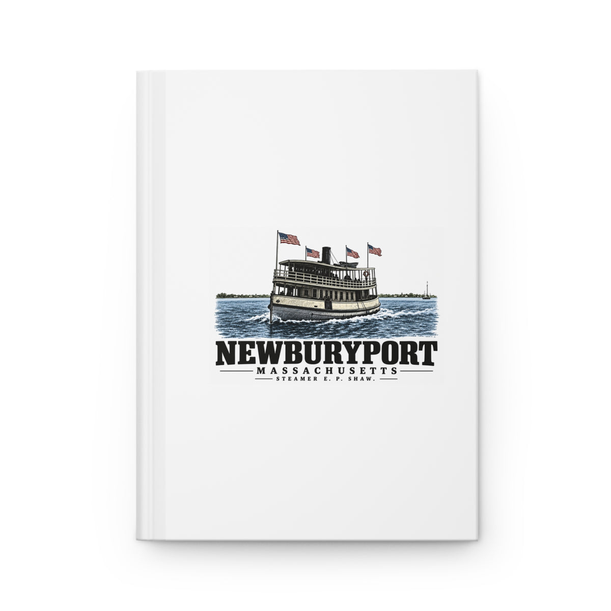 Newburyport Steamer E. P. Shaw Matte Hardcover Journal - Merrimack Valley Goods