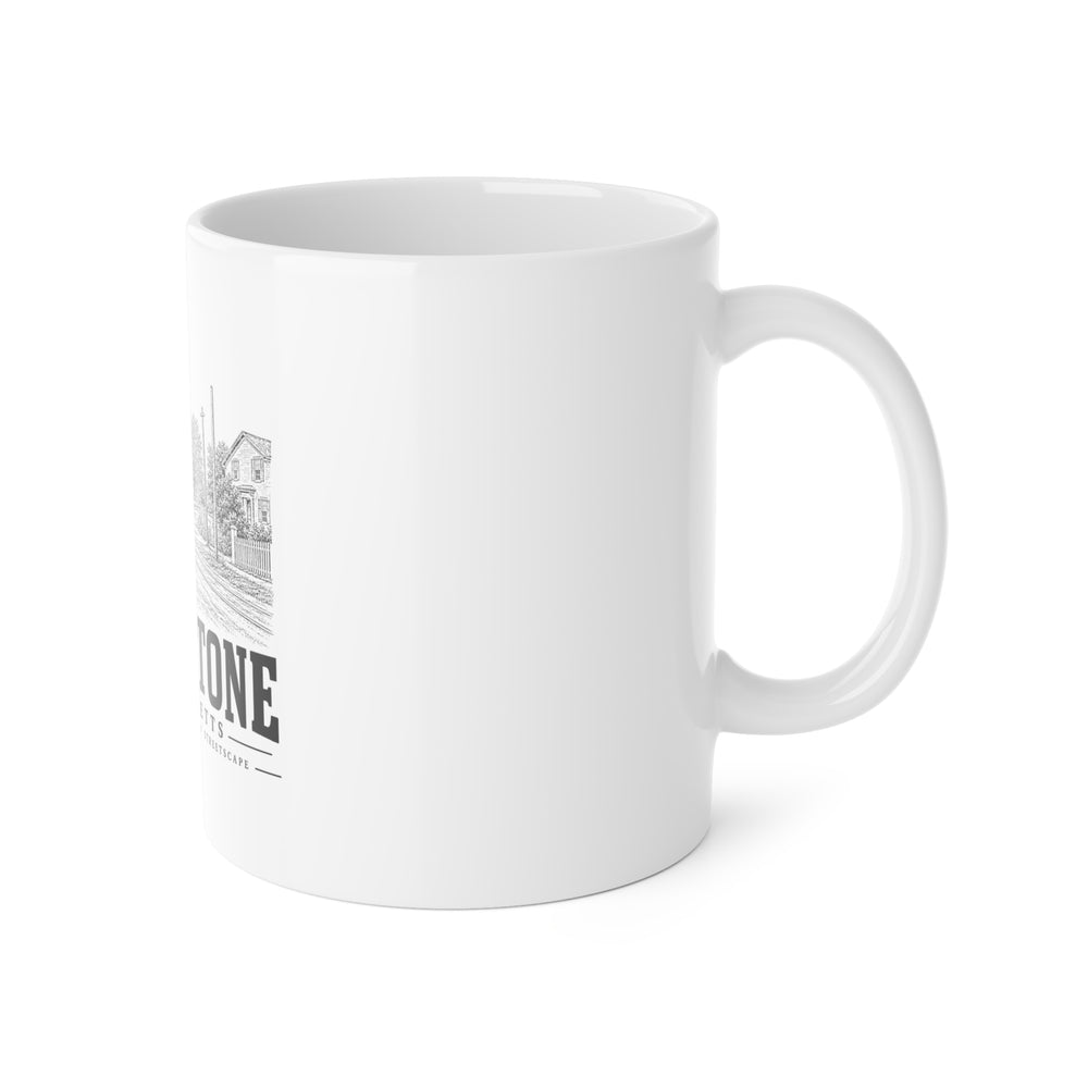 Blackstone Historic Baptist Church / Streetscape 11 oz Ceramic Mug in White — right view