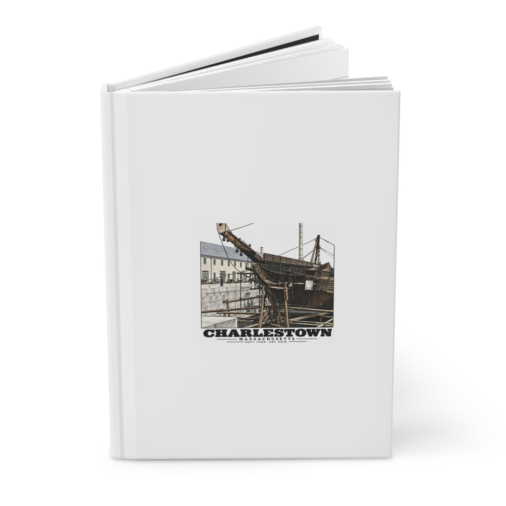 Dry Dock, Charlestown Navy Yard Matte Hardcover Journal - Boston Harbor