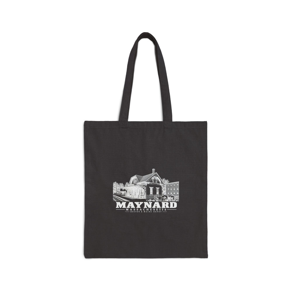 Boston & Maine Depot Natural + Black Heavy Canvas Tote - Assabet Valley Goods