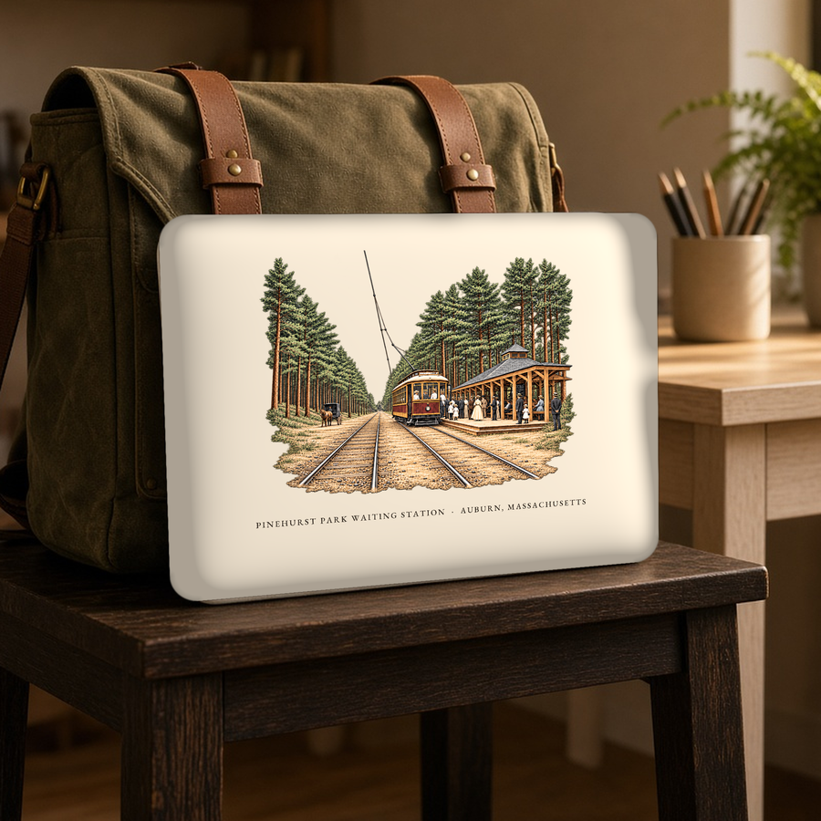 Auburn Pinehurst Park Waiting Station Laptop Sleeve