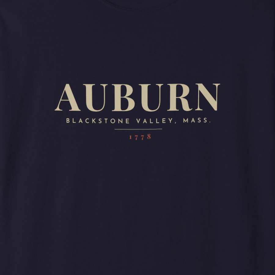 Auburn River Map Tee
