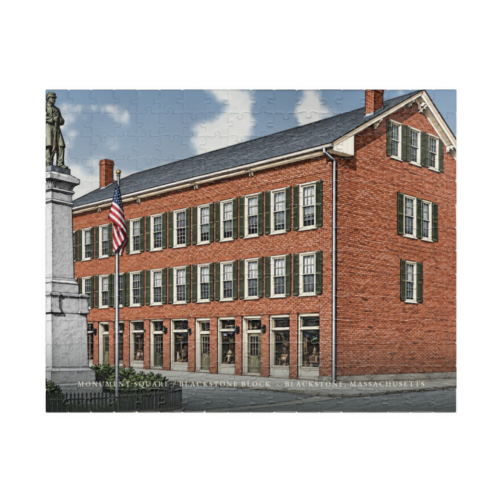 Blackstone Monument Square / Blackstone Block 252-Piece Jigsaw Puzzle - assembled