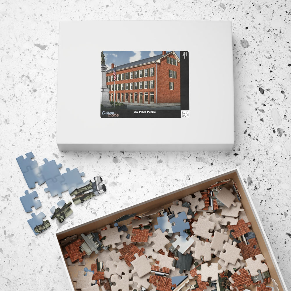 Blackstone Monument Square / Blackstone Block 252-Piece Jigsaw Puzzle - box lid