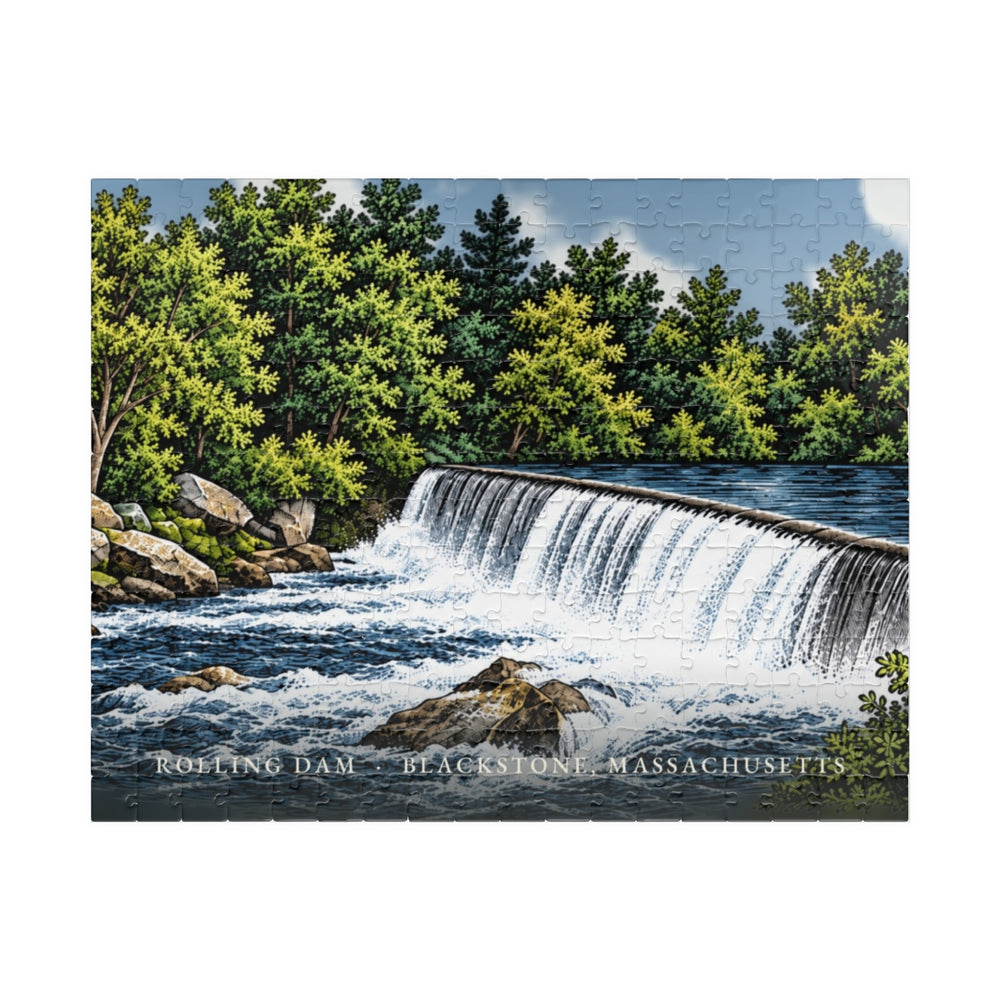 Blackstone Rolling Dam 252-Piece Jigsaw Puzzle - assembled