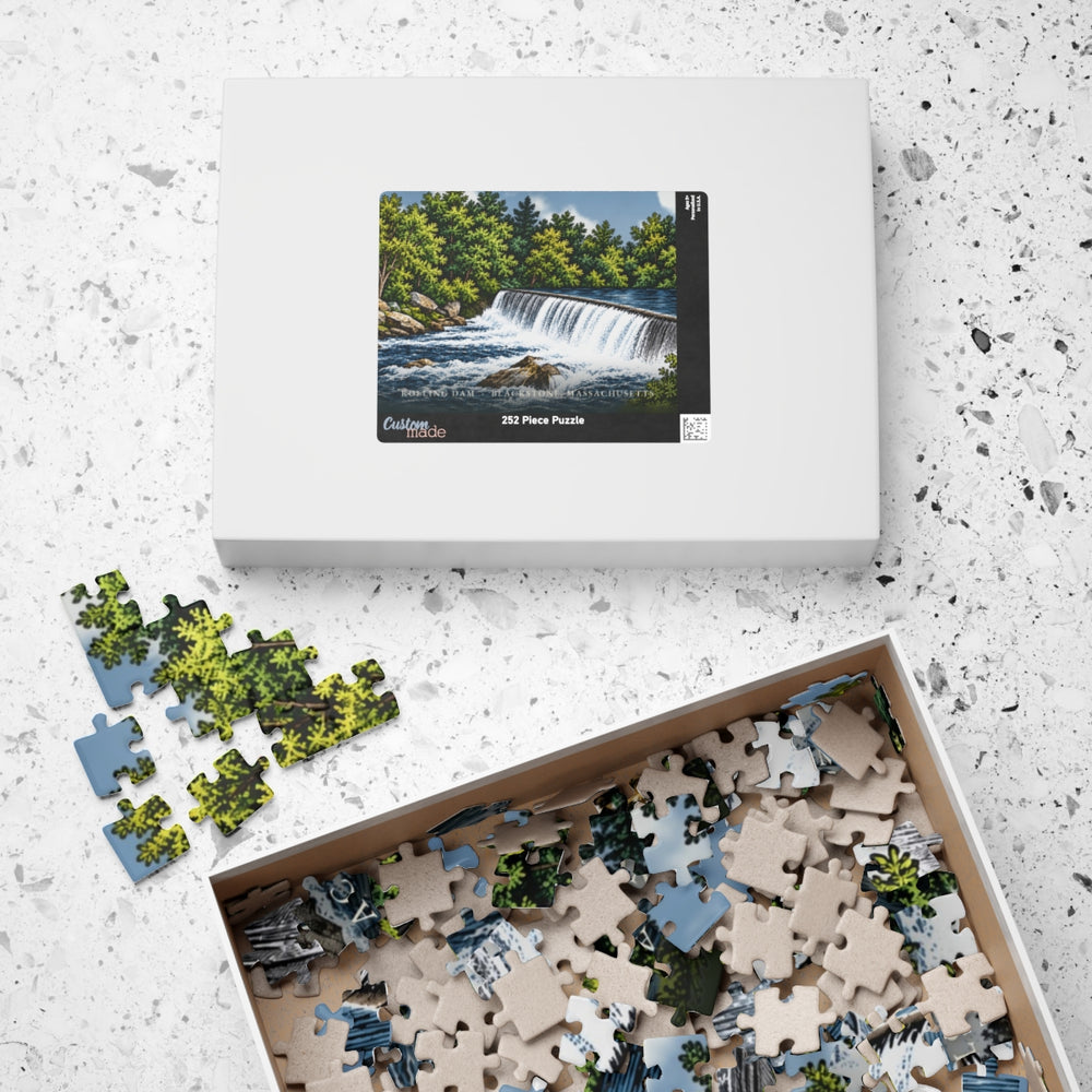 Blackstone Rolling Dam 252-Piece Jigsaw Puzzle - box lid