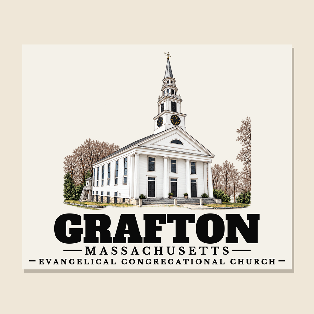 Evangelical Congregational Church — Grafton, Massachusetts woven blanket design with town lettering