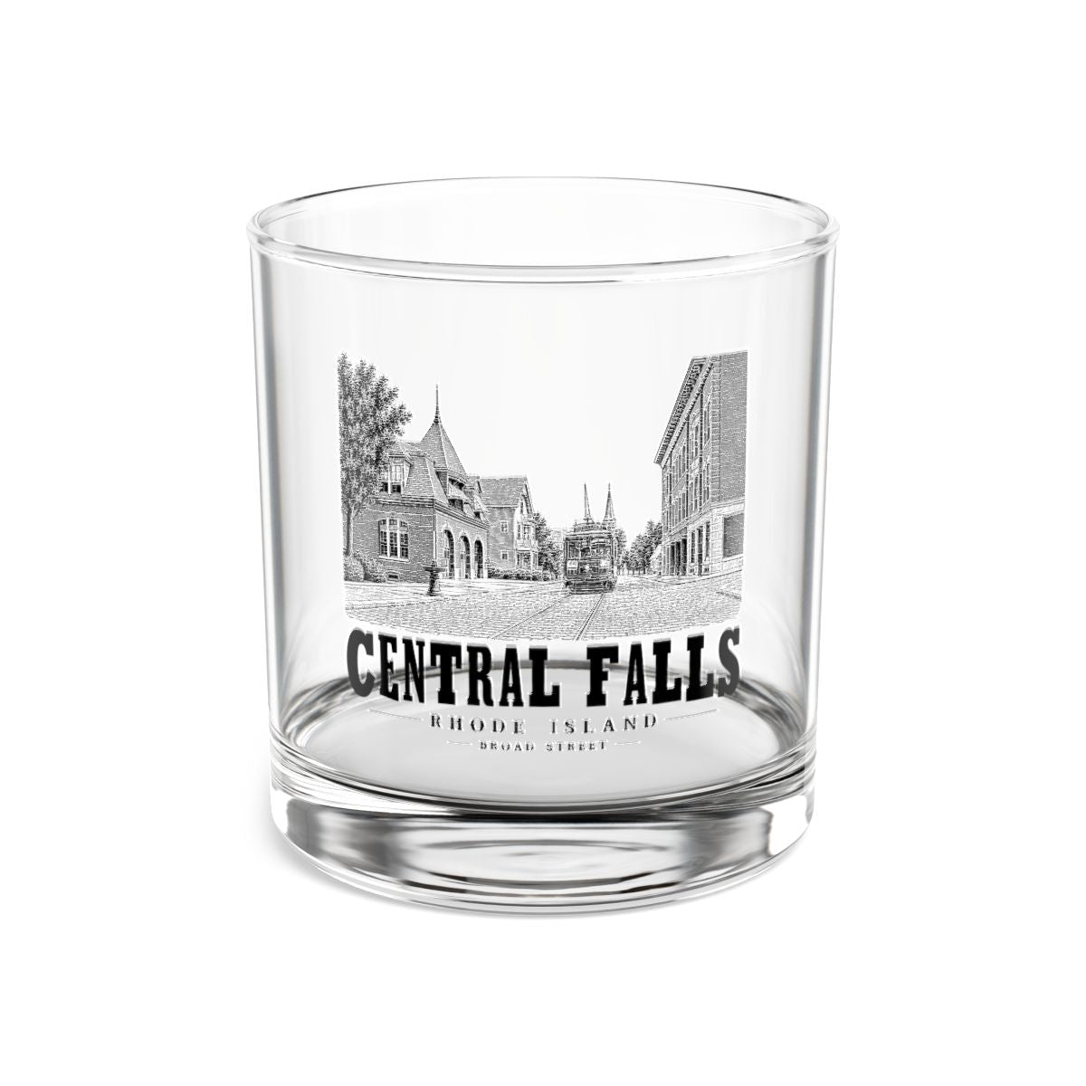 Central Falls Broad Street 10 oz Rocks Glass in Clear — front view