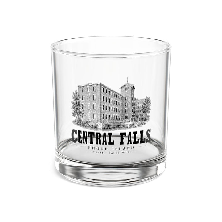 Central Falls Valley Falls Mill 10 oz Rocks Glass in Clear — front view
