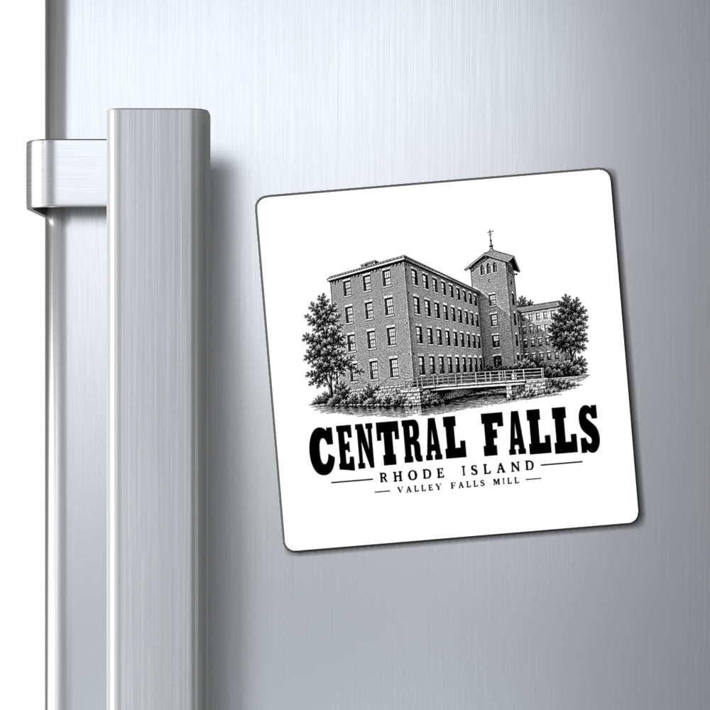 Central Falls Valley Falls Mill 4 in Magnet in White — context view